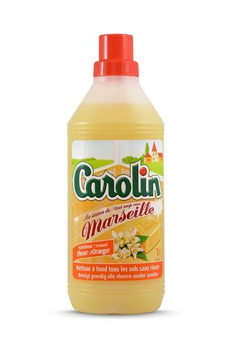 Carolin Marseille Oranger grīdas mazgāšanas līdzeklis ar marseļas ziepju un apelsīnu aromātu 1L