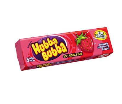 HUBBA BUBBA zemeņu garšas košļājamā gumija 35g