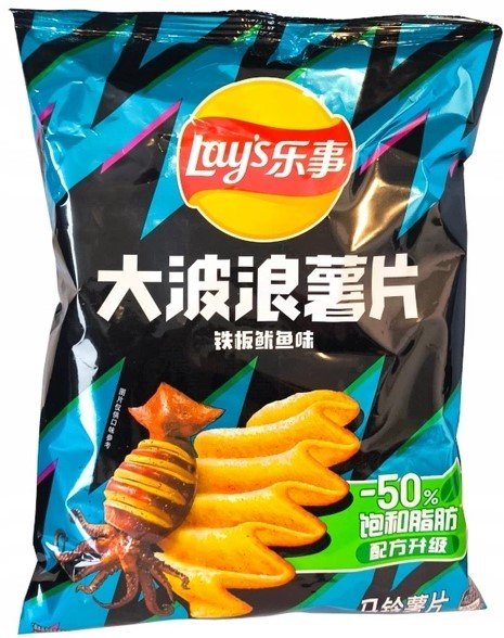 LAY'S Wave Grilled Squid kartupeļu čipsi 70g