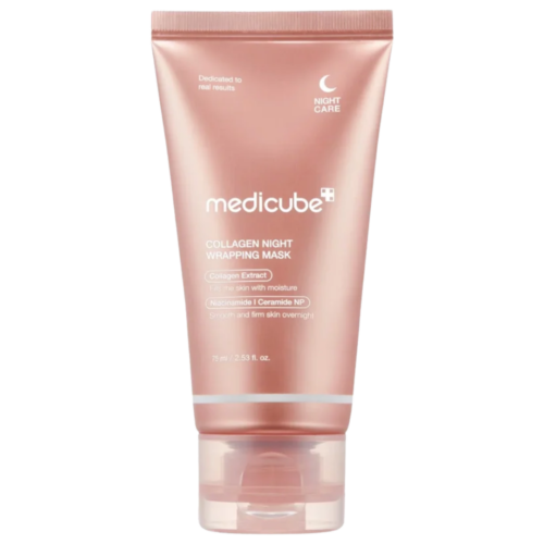 MEDICUBE Collagen Night Wrapping Peel Off Mask nakts maska sejas ādai ar kolagēnu 75ml