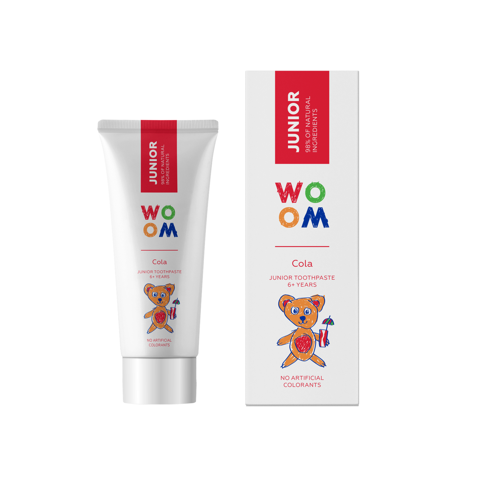WOOM Junior Cola zobu pasta 6+ gadiiem 50ml