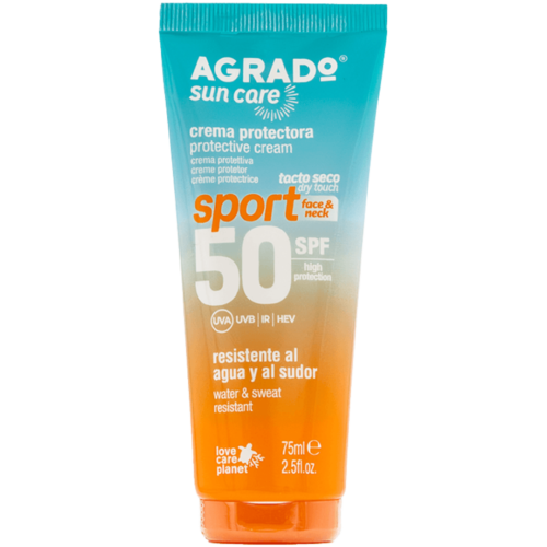 AGRADO Sport saules aizsargkrēms ar SPF50 75ml