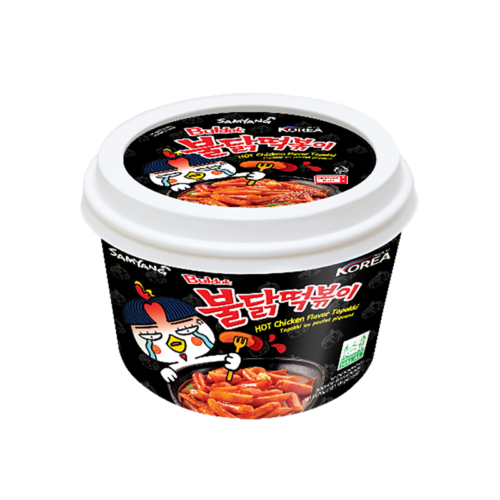 Samyang Buldak ātri pagatavojams rīsu klimpu Tteokbokki ar asas vistas garšu 179g