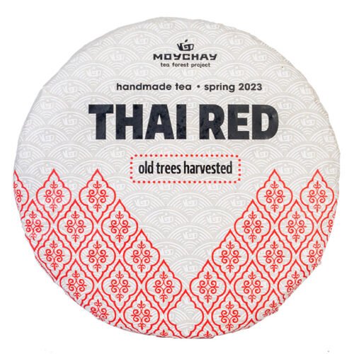 Black Tea Wild Trees, Taizemes tējas meža projekts (2023. gada pavasaris), Taizemes savvaļas tēja (Red Tea), presēta, 25g / kūka, Izmērs 100 g