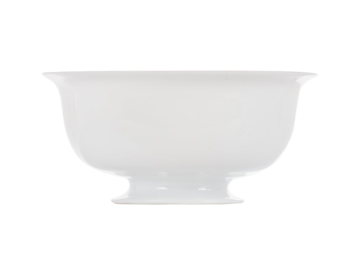 Balta porcelāna kauss ar augstu pēdu uzliesmojošu uzliesmojumu # 94501, 50 ml