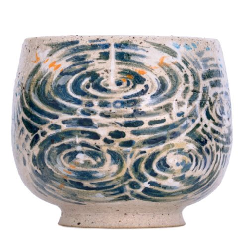 Krūzīte roku darbs Moychay 'Circles on the water' # 43859, keramika/roku apgleznojums, 94 ml.