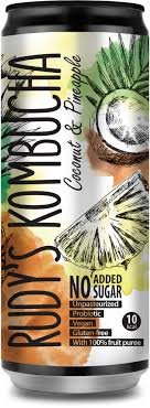 RUDY'S Kokosrieksts un ananāss Kombucha 330 ml