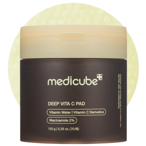 MEDICUBE Deep Vita C Pad spilventiņi sejas ādas kopšanai ar C vitamīnu un niacinamīdu 70gab 150g