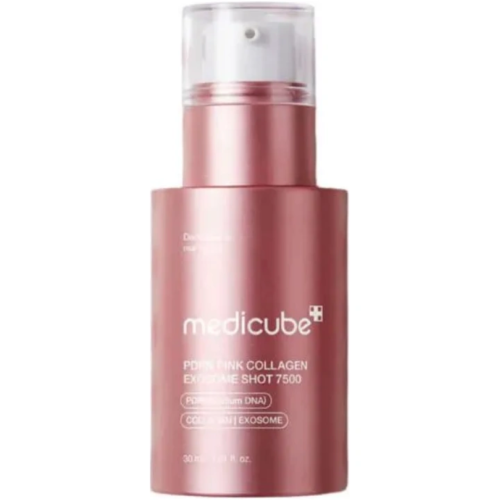 MEDICUBE PDRN Pink Collagen Exosome Shot 7500 serums sejas ādai ar mikroadatām 30ml