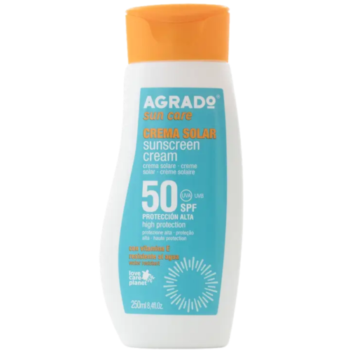 AGRADO saules aizsargkrēms ar SPF50 250ml
