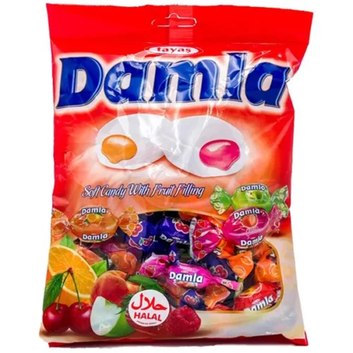 TAYAS Damla Soft karameles ar dažādu augļu pildījumu 200g