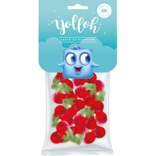 YOLLOH Cherries želejas konfektes (bez cukura) 100g