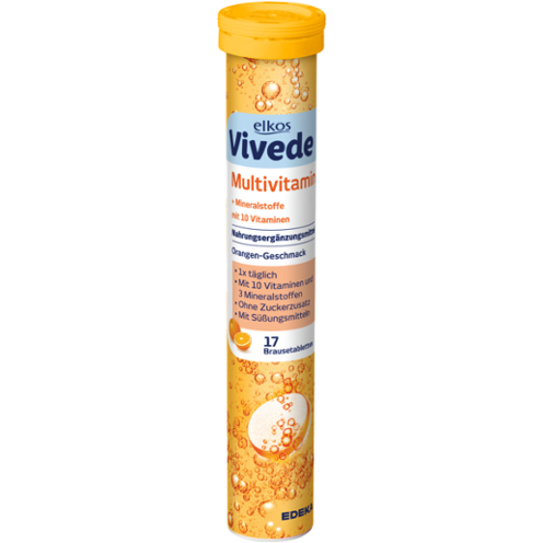 Elkos Vivede Multivitamīnu šķīstošās tabletes x17 102g