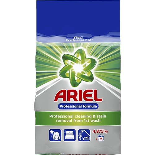 ARIEL Professional veļas mazgāšanas pulveris (75x) 4,875kg