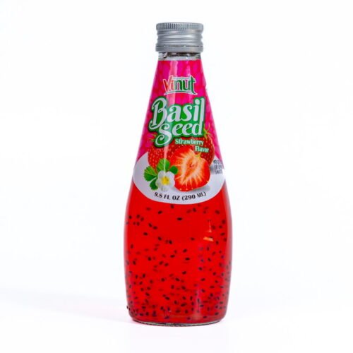 VINUT bazilika sēkliņu dzēriens ar zemeņu garšu 290ml
