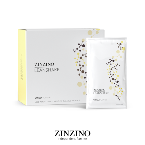 Zinzino LeanShake Vanilla Flavour Vanilijas garšas ēdienu aizvietotājs, 16x30g