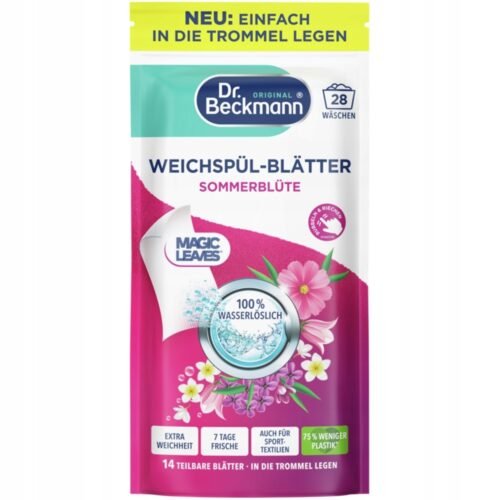DR. BECKMANN Summer Blossom aromatizētas salvetes veļas mīkstināšanai 14gab