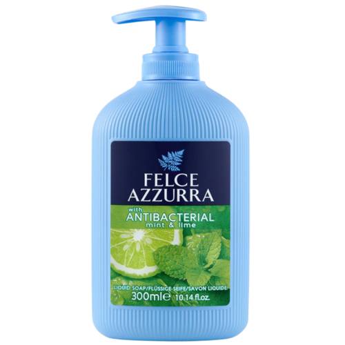FELCE AZZURRA Mint & Lime antibakteriālas šķidrās ziepes 300ml