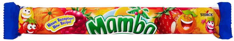 Mamba košļājamās konfektes ar augļu un ogu garšām 106g (4x26,5g)