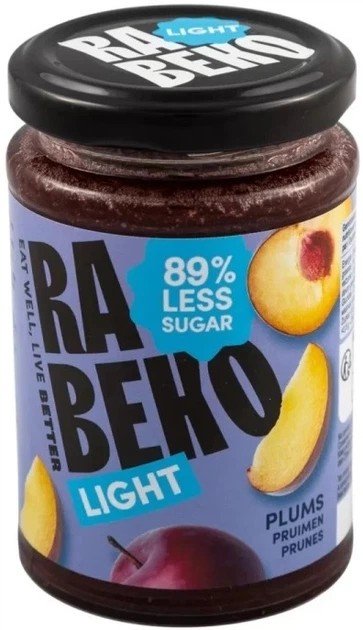 RABEKO Plums mazkaloriju ievārījums 230 g