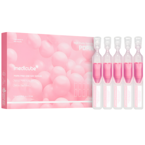 MEDICUBE PDRN Pink One Day mitrinošs serums - ampulas sejas ādai 1.5ml 10gab