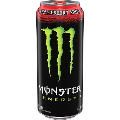 MONSTER ENERGY USA Strawberry Shot enerģijas dzēriens 473 ml