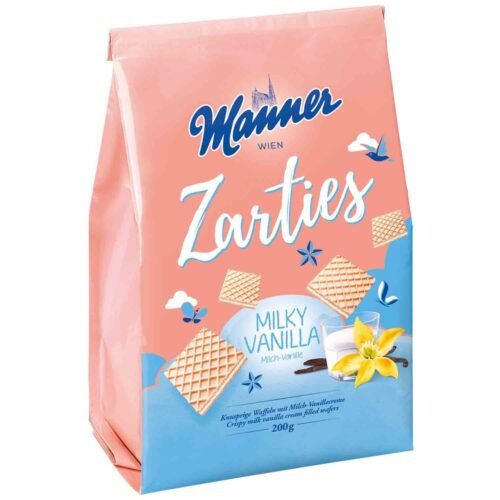 MANNER Zarties Milky Vanilla vafeles 200 g