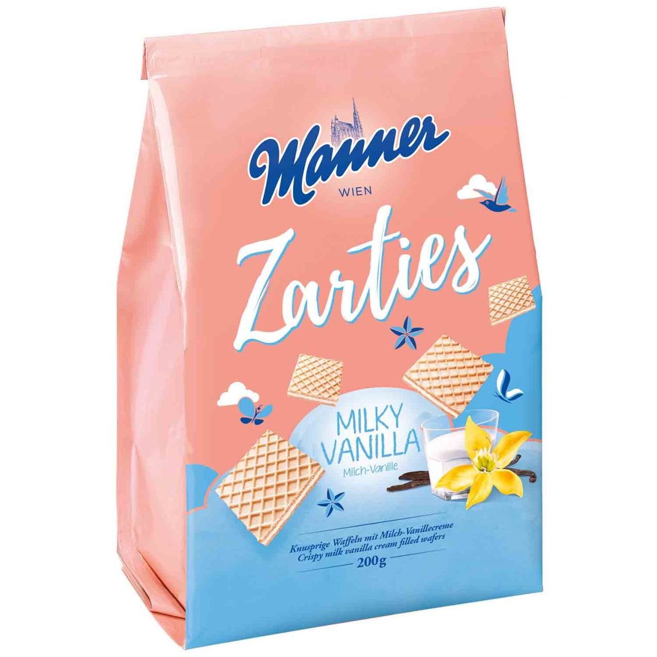 MANNER Zarties Milky Vanilla vafeles 200 g