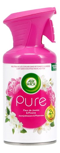 AIR WICK Freshmatic Pure gaisa atsvaidzinātājs ar jasmīna ziedu un peoniju aromātu 250ml