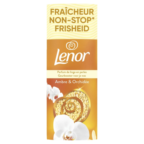LENOR Amber & Orchide aromātiskās granulas veļai 155g