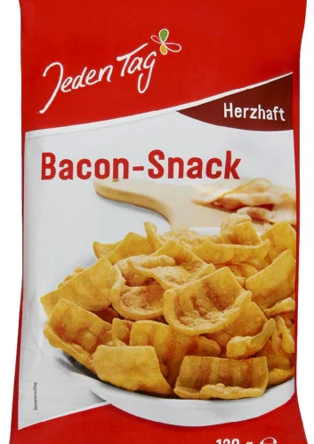 JEDEN TAG kviešu uzkodas "Bacon snack" 130g