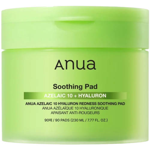 ANUA Redness Soothing spilventiņi sejas ādas kopšanai ar azelīnskābi un hialuronskābi 90gab 230ml