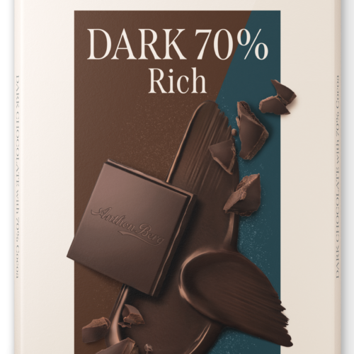 ANTHON BERG tumšās šokolādes tāfelīte 70% 80g