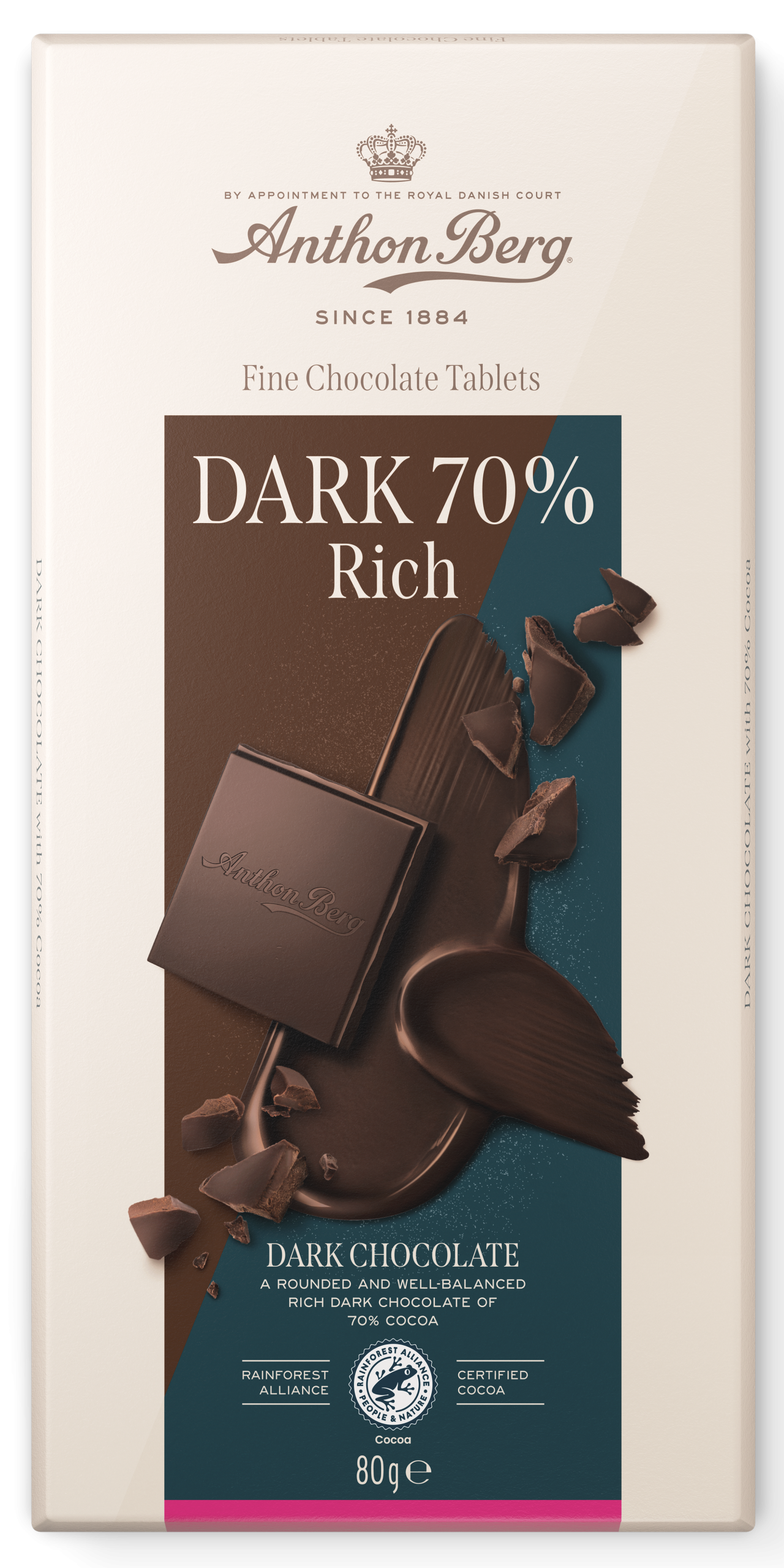 ANTHON BERG tumšās šokolādes tāfelīte 70% 80g