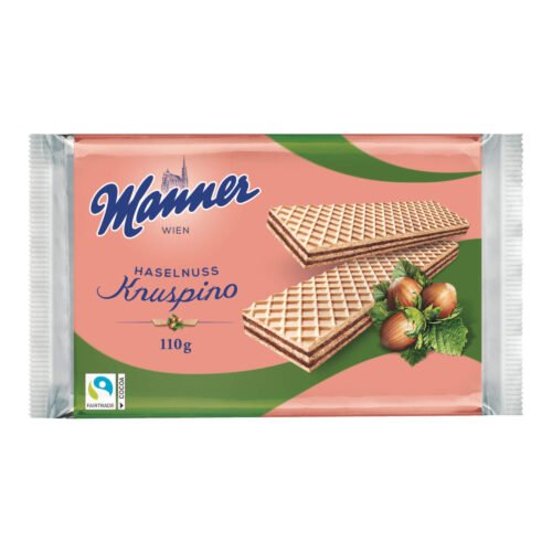 MANNER Knuspino vafeles ar lazdu riekstu krēmu 110 g
