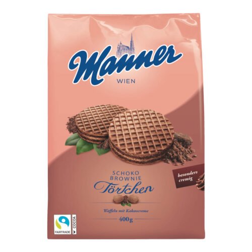 MANNER Šokolādes braunija vafeļu torte 400 g