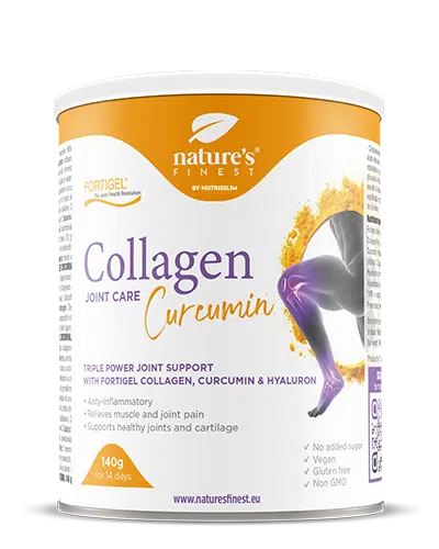 Nature’s Finest kolagēna pulveris ar Fortigel ®, hialuronskābi un kurkumu 140g