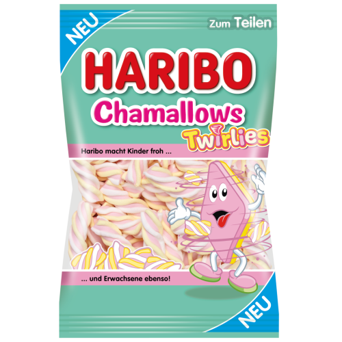 Haribo Chamallows Twirlies zefīri 200g