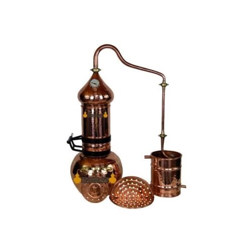 10 Liters Rotating Column Alembic + Thermometer + Separation Grids