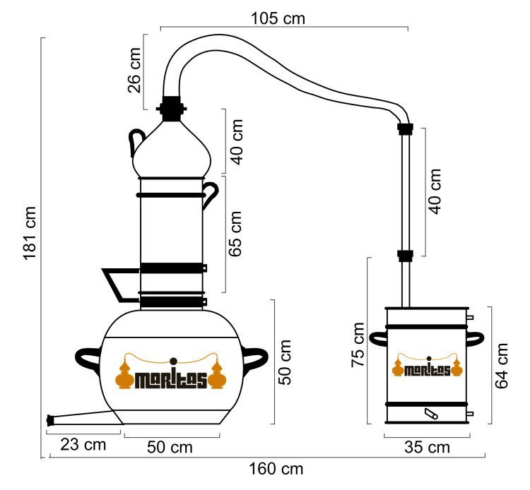 100 Liters Rotating Column Alembic - Image 5