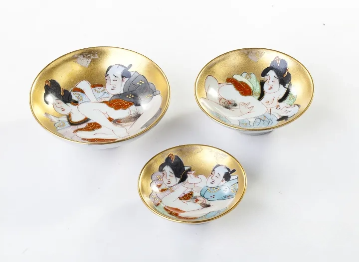 Antīku tējas trauku komplekts # 17410, porcelāns