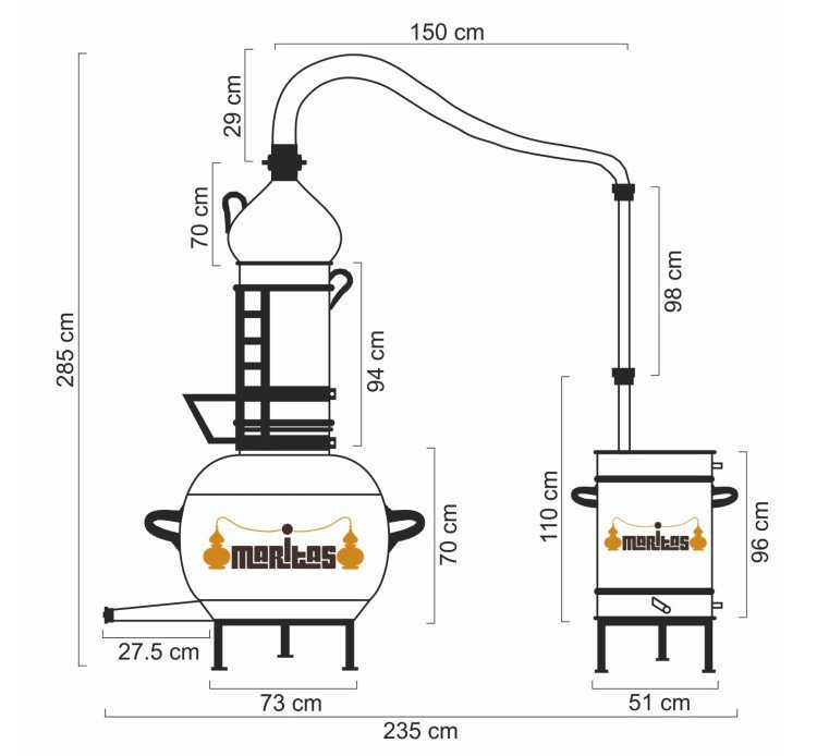 300 Liters Rotating Column Alembic COMPLETE - Image 5