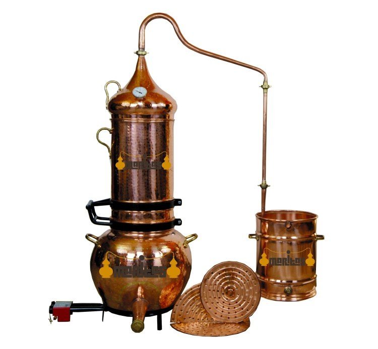 3 Liters Rotating Column Alembic + Thermometer + Separation Grids - Image 22