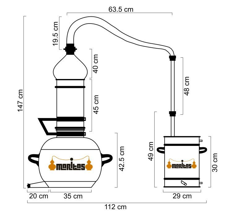 50 Liters Rotating Column Alembic - Image 4