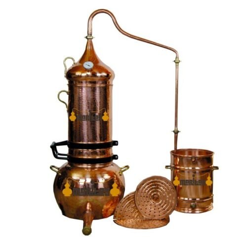 50 Liters Rotating Column Alembic + Thermometer + Separation Grids
