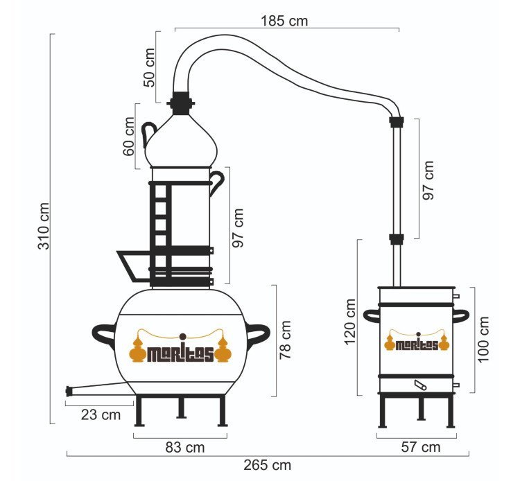 500 Liters Rotating Column Alembic COMPLETE - Image 5