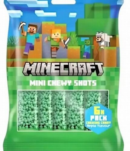MINECRAFT Mini Chewy Shots Apple košļājamās konfektes 90 g