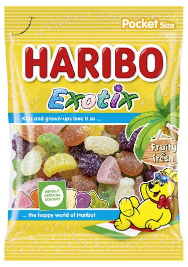 HARIBO Exotix želejas konfektes 100g