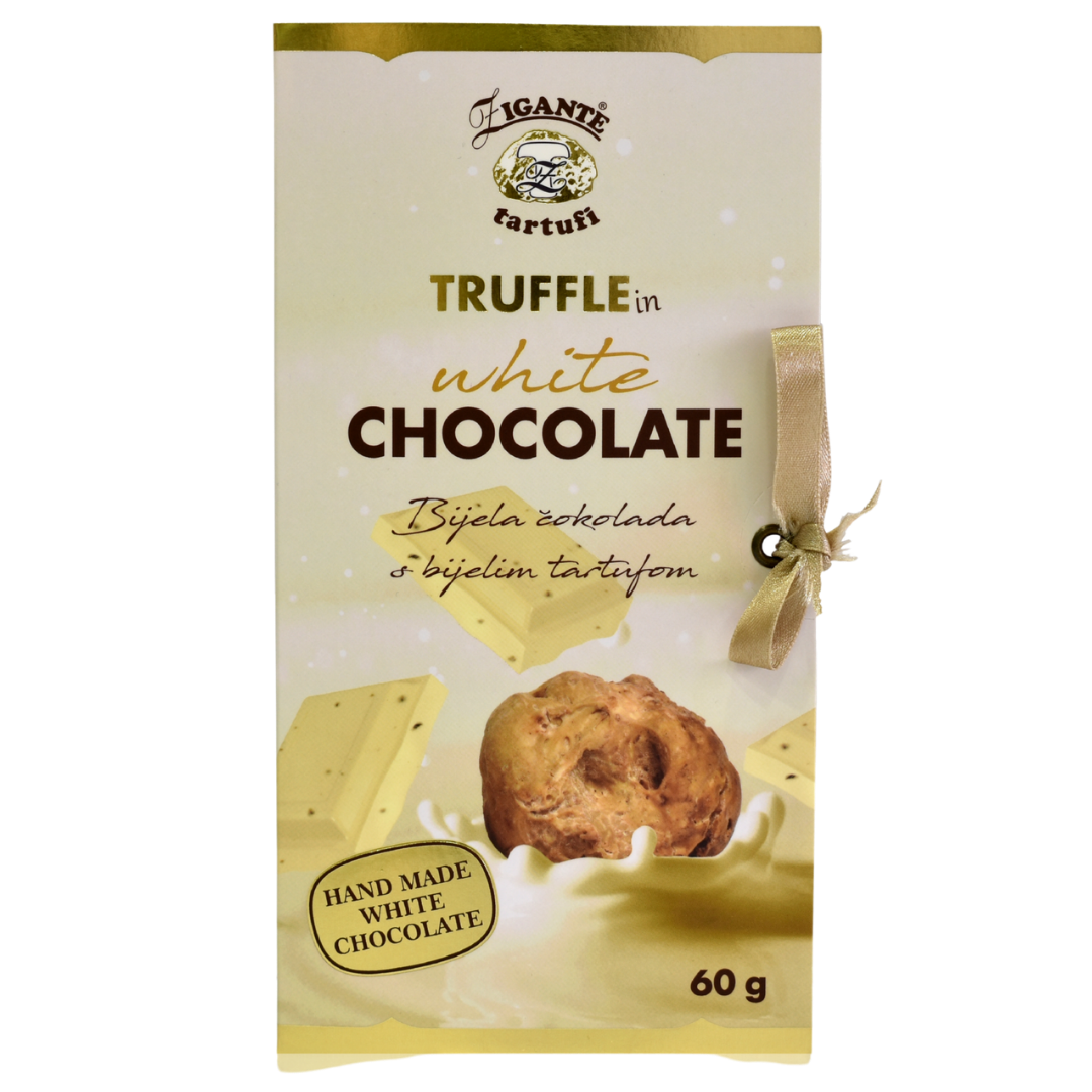 ZIGANTE Baltās šokolādes tāfelīte ar baltajām trifelēm 60 g