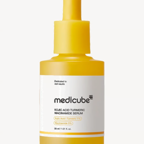 MEDICUBE Kojic Acid Turmeric serums sejas ādai ar kojskābi un 5% niacinamīdu 30ml